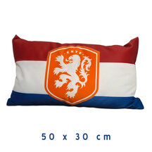 Fan kussen Nederlands Elftal met vlag (50 x 30 cm)