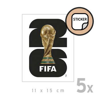 Stickers (5x) Fifa WK voetbal 2026 (11 x 15 cm)