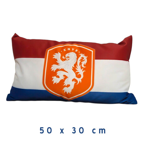 Fan kussen Nederlands Elftal met vlag (50 x 30 cm)